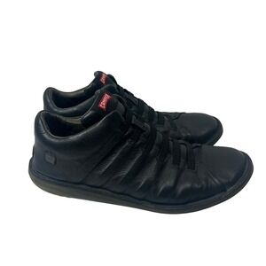 Camper Beetle Men Black Leather Ankle Boots Lace‎ Up Sneakers Shoes Sz 11 Preppy